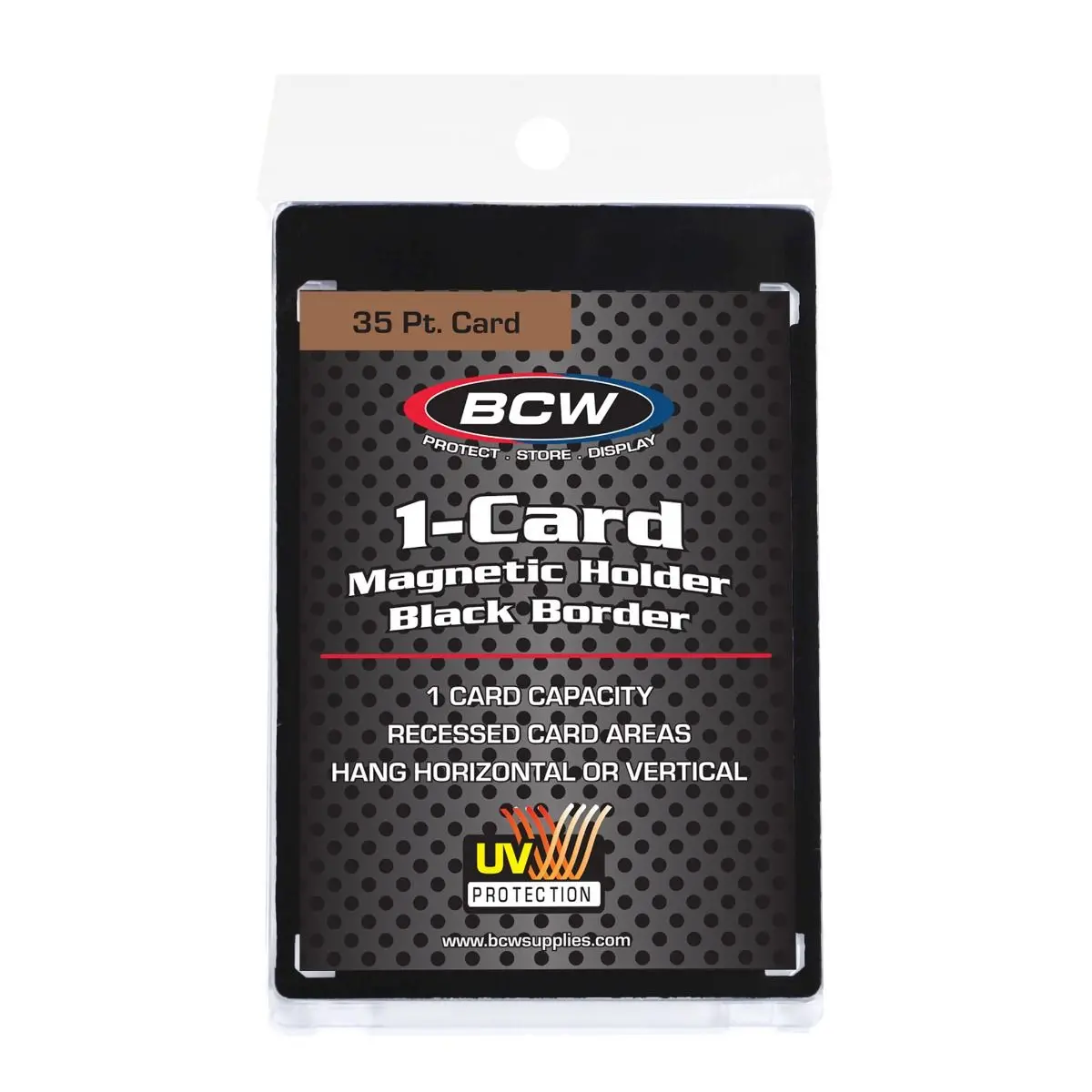 Bcw Black Border Magnetic Card Holder 35Pt Point 1