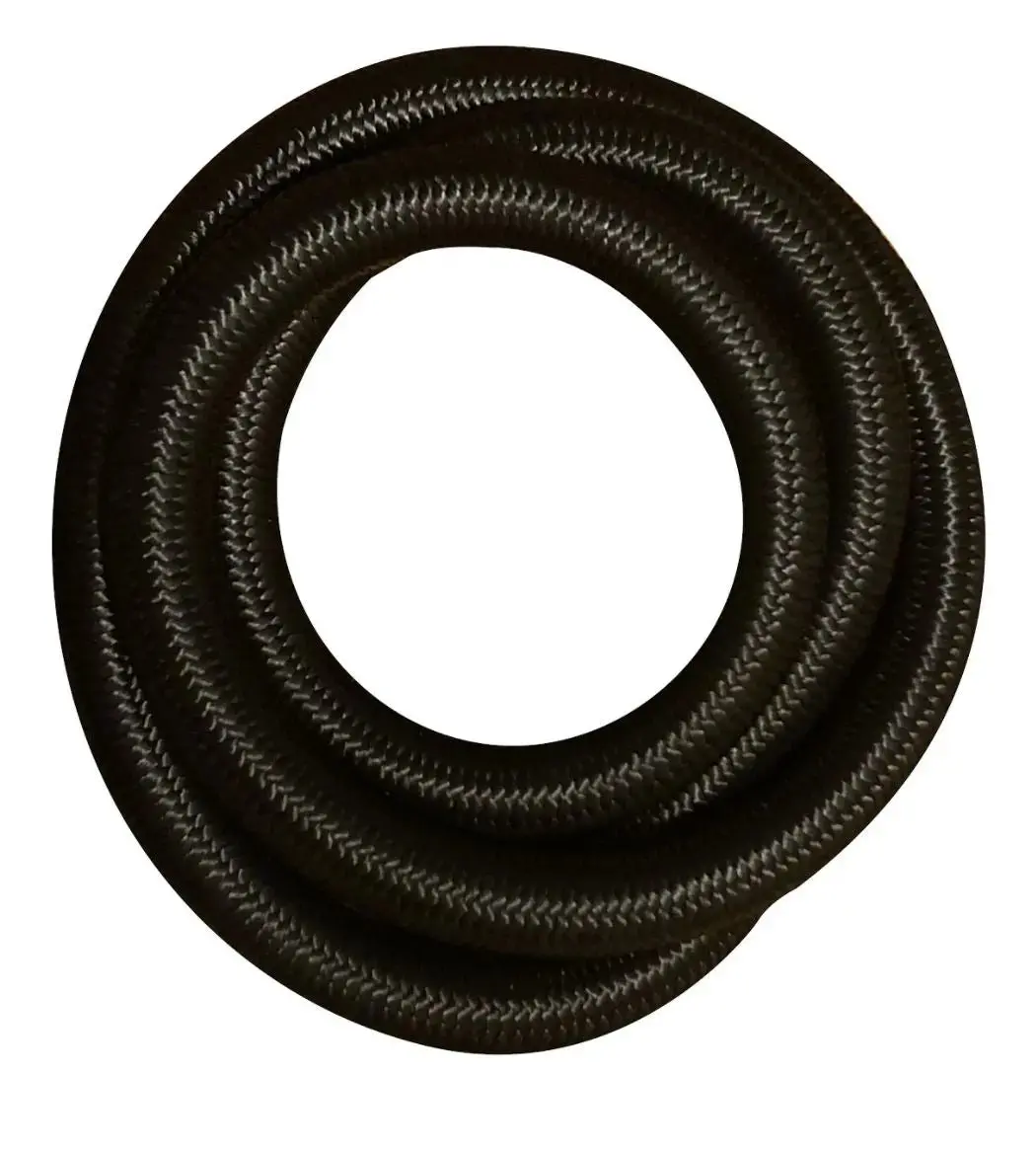 10An 5/8" Braided Nylon Stainless Steel Fuel Line Hose Fitting Kit, 10Ft 2
