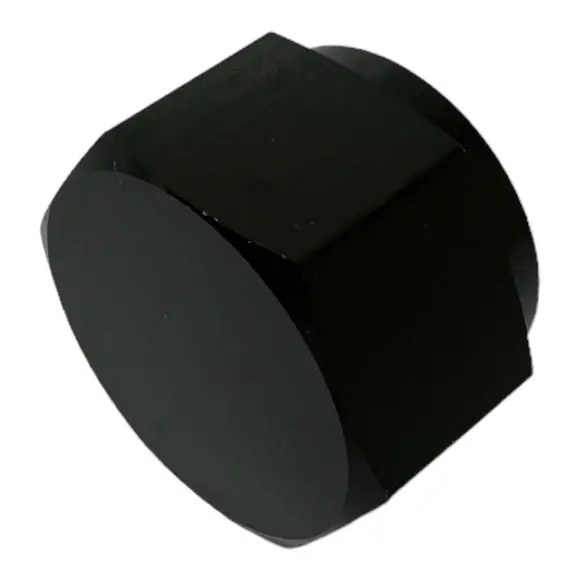 10An Black Aluminum O-Ring Flare Cap For Coolant, Air, Fuel, And Oil Applications 1