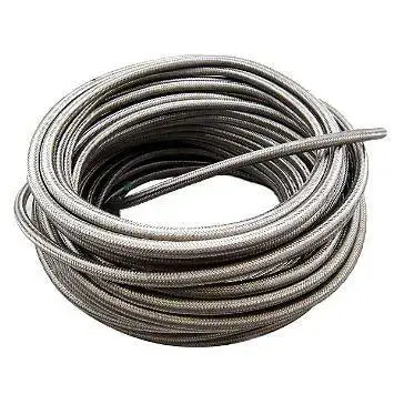 15 Foot An8 Stainless Steel Braided Fuel Oil Gas Line Hose  -8An 1