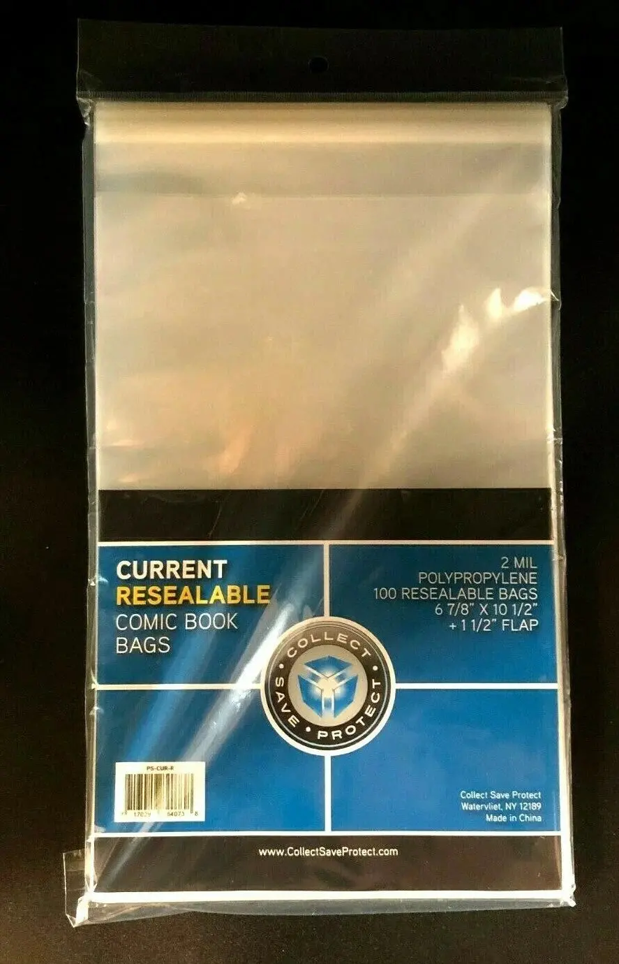 100 Csp Resealable Current Comic Book Acid Free Poly Bags Archival Sleeves 1