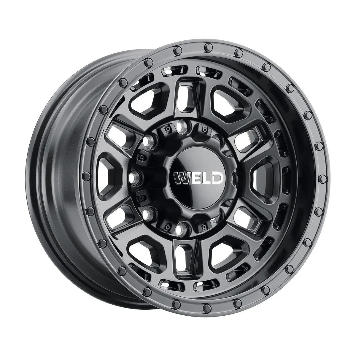 Weld Crux W119 Satin Black Alloy Wheels – Uniform Matte Black Rims Optimized for Durability