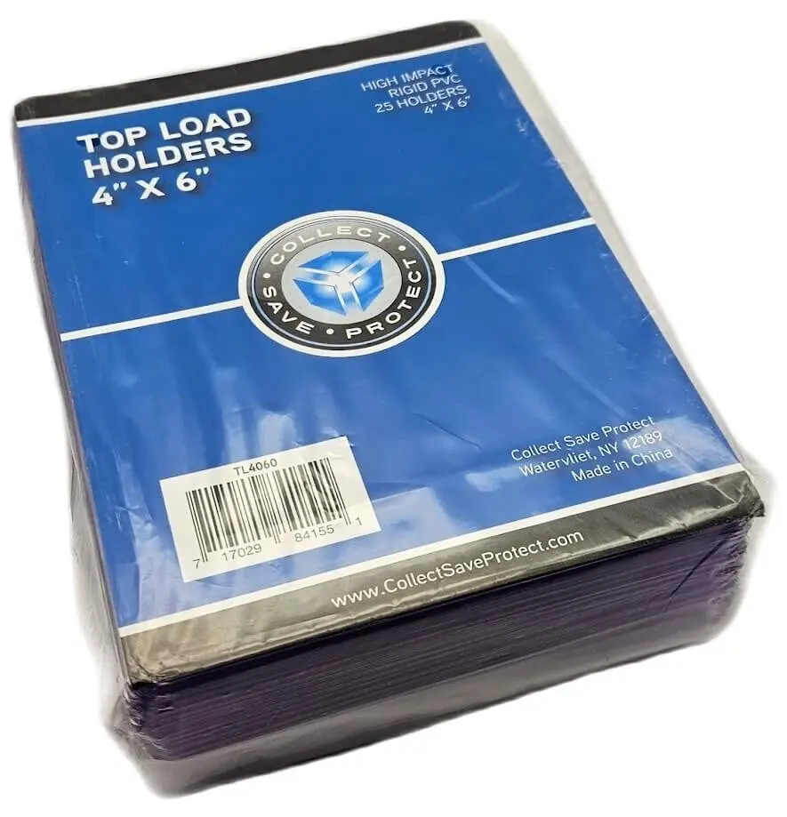 Csp 4X6 Toploaders 4" X 6" Topload Rigid Card Holders Photo, Postcard 1