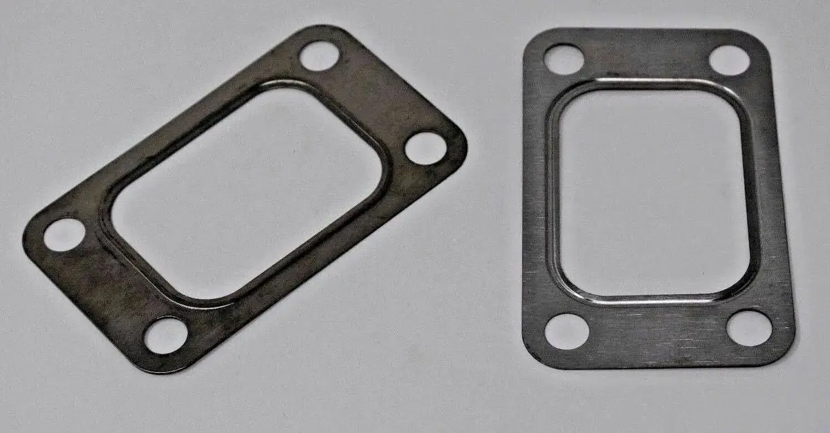 2 X Pack Garrett T3 Turbo Inlet Flange Gasket 4 Bolt 304 Stainless Steel T3 1