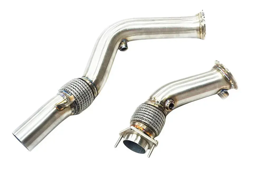 2014- 2019 3" Cast Catless Ceramic Downpipes Bmw M3, M4 & M2 Competition S55 F80 F82 F87 - Export Only 1