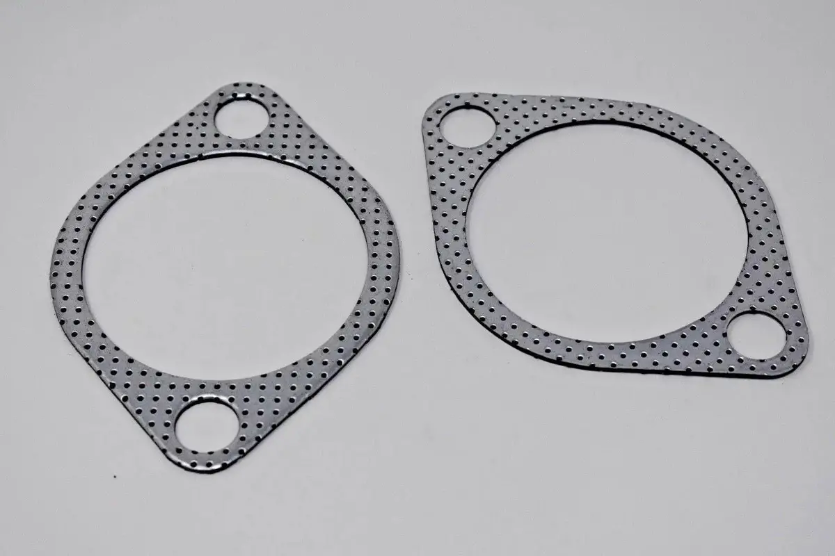 2X 2.5 Inch Downpipe To Exhaust 2-Bolt Gasket 1