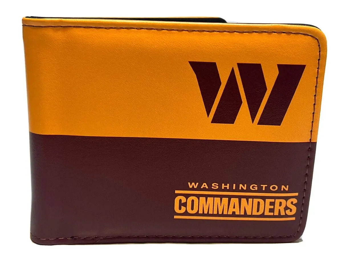 Nfl Washington Commanders Wallet Men's Printed Logo Bi-Fold Wallet 1