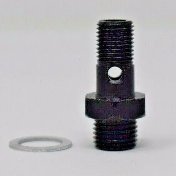 High Volume Fuel Rail Banjo Bolt With Hole For Aem 1