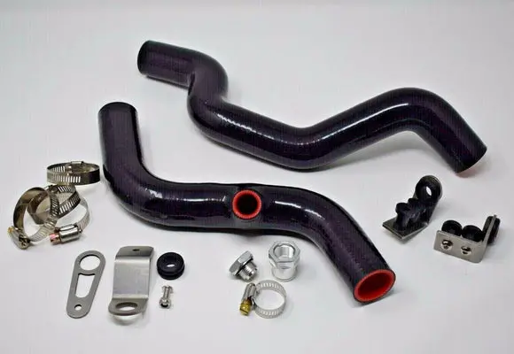 K-Swap Driver Side Radiator Hose Kit With Brackets, Fan Hose Bung, And Plug 1