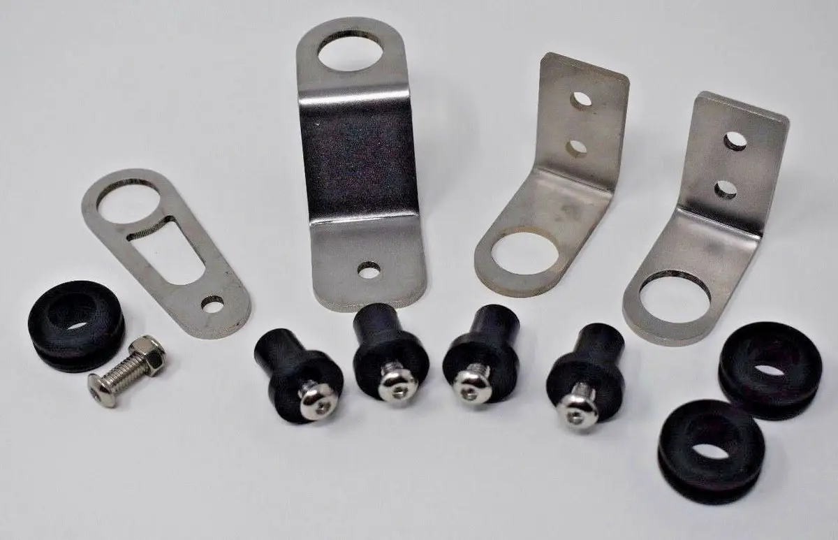 Steel Bolt-On Radiator Bracket Kit For 1992-2000 Honda Civic Eg Ek Dc2 K-Swap Applications 1