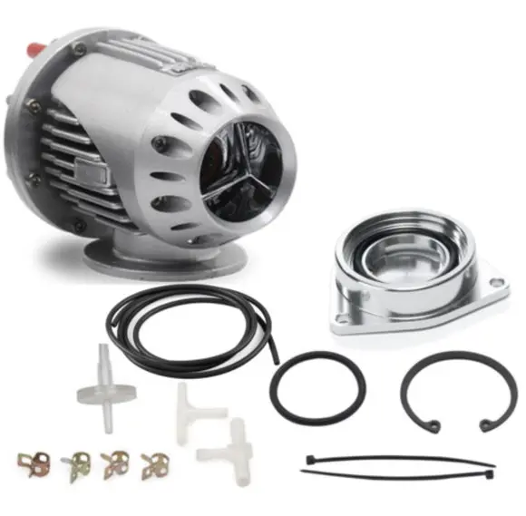 Ssqv4 Blow Off Valve Black With Silver Adapter For Honda Civic 1.5T Turbo 1