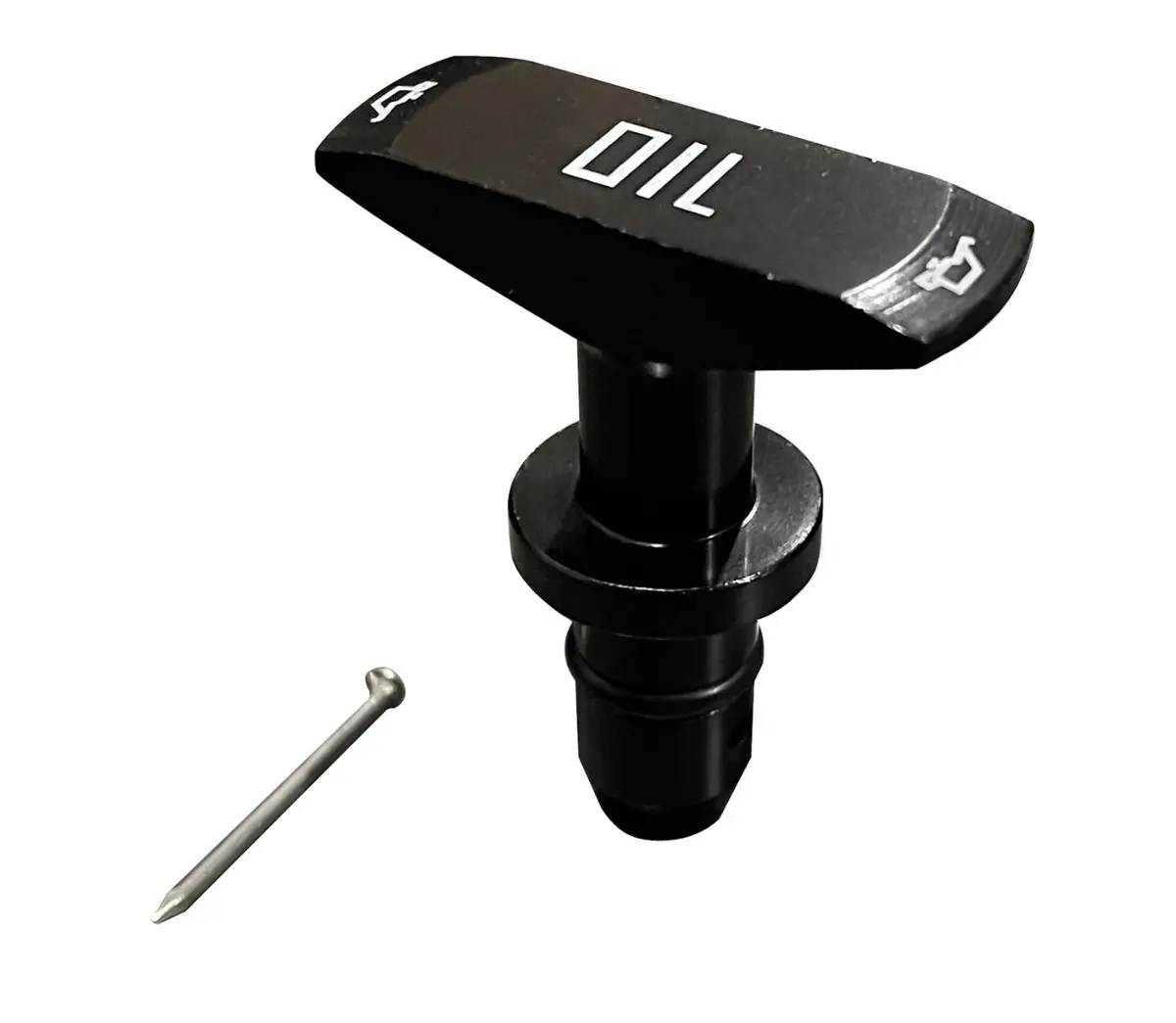 1999-2011 Black Billet Aluminum Oil Dipstick Handle 1