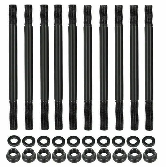 Head Stud Kit 8740 Chromoly Black Oxide For Honda Civic 1.6L Sohc D16y Series 1996-2000 1
