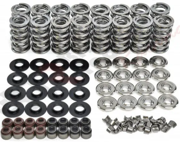 Ls .660" Dual Valve Spring Kit With Steel Retainers For 4.8, 5.3, 6.0, Ls1, Ls2, Ls3 - Sk001 1