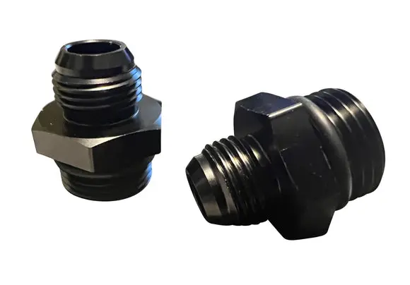 2X -8An Flare To -10An Orb O-Ring Male Boss Fuel Pump Rail Adapter Fittings 1