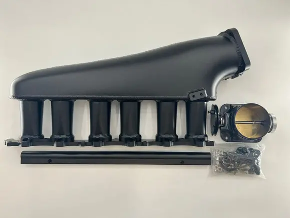 1Jzgte Silver Billet Intake Manifold With 90Mm Throttle Body And Fuel Rail 1