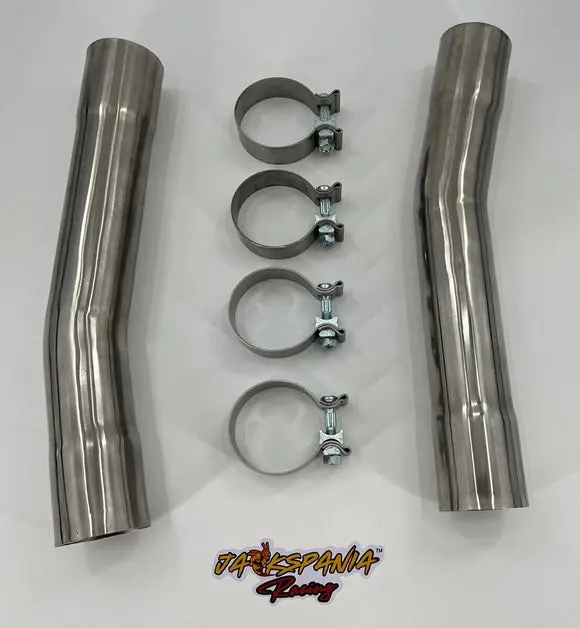 Mid Muffler Straight Exhaust Pipe Kit With Clamps For Dodge Challenger And Charger 1