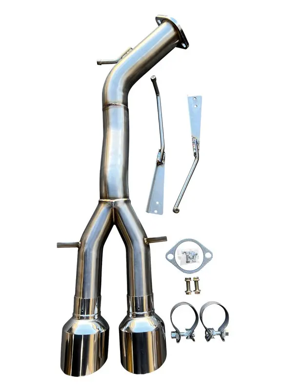 Axle Back Exhaust Muffler With Polished Tips For Hyundai Veloster N 2019-2023 1