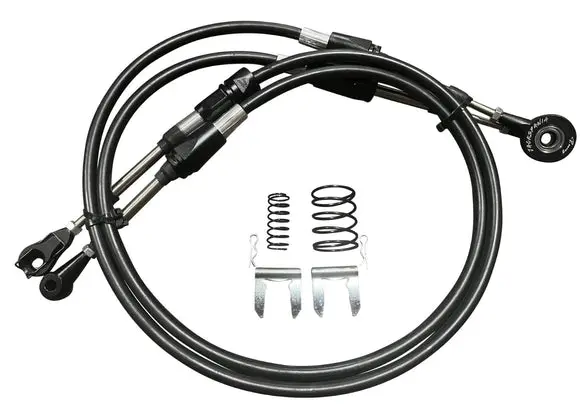 Heavy Duty Billet Shifter Cables With Adjustable Rod Ends For 9Th Gen Civic Si 2012-2015 K24z7 1
