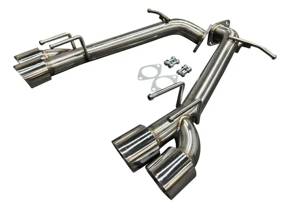 Dual Axle Back Exhaust Muffler Removal Kit With 3.5" Quad Polished Stainless Steel Tips For Toyota Camry 2.5L 3.5L 2018-2023 1