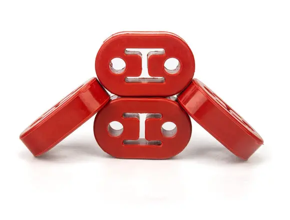 Polyurethane Exhaust Tail Pipe Mount Bracket Hanger Bushing Insulator, Red, 73Mm Length, 11.5Mm Id, Set Of 4 1