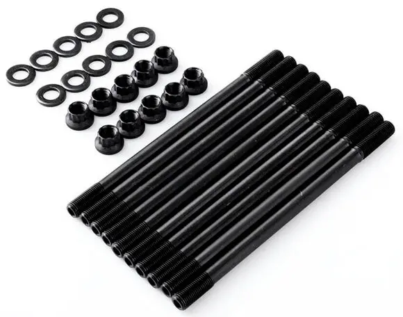 Cylinder Head Stud Kit, 35Crmo Iron, Black, For Honda Prelude H22a1 H22a4 H22 Vtec 1