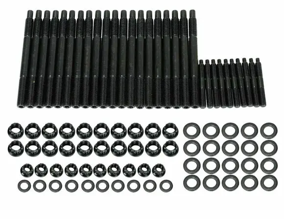 Chevy Ls 12-Point Cylinder Head Stud Kit Black 2004-Up 5.3L 5.7L 6.0L 1
