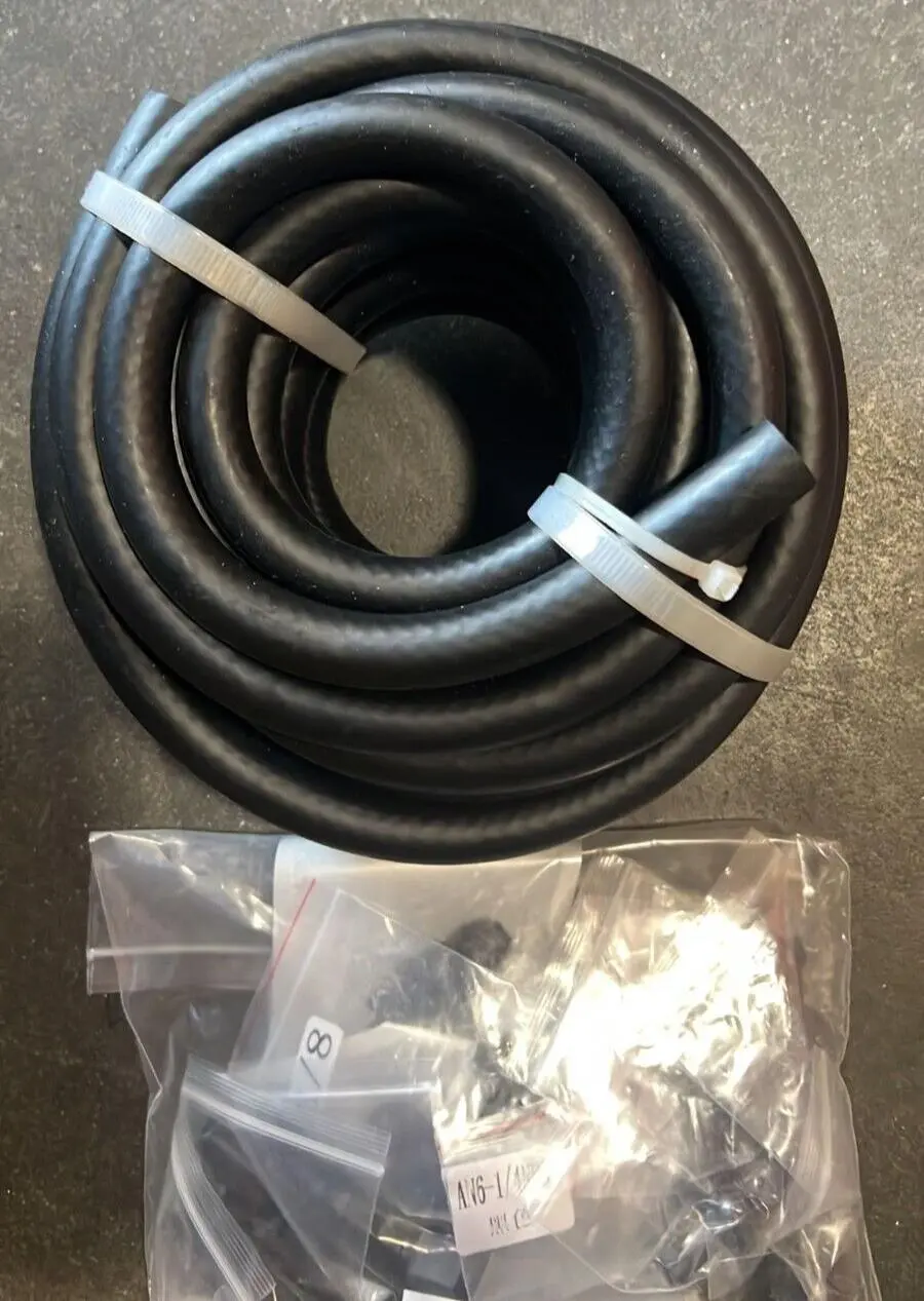 Fuel Injection Line Installation Kit With 25Ft Hose And Fittings For Fuel Filter Regulator 1