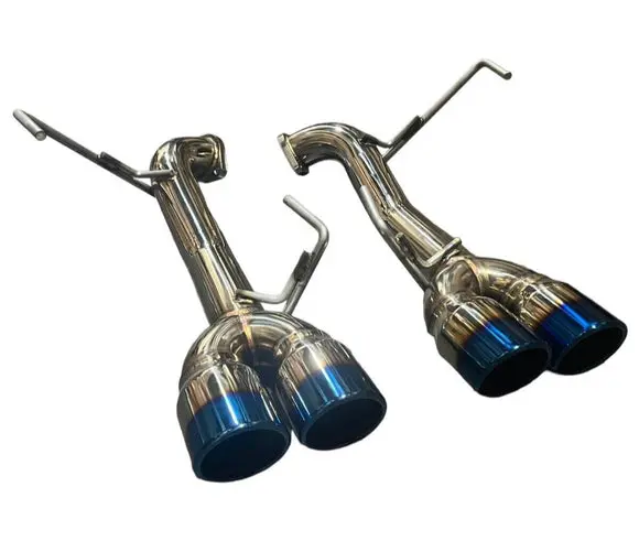 Stainless Steel Axle Back Delete Exhaust Muffler With Burnt Tips For Subaru Wrx & Sti 2015-2021 1