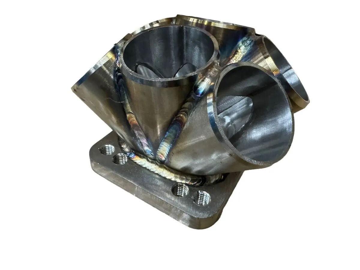 Stainless Steel 6-1 Turbo Merge Collector T3 T4 Flange 3Mm Thick Tig Welded Weld 1
