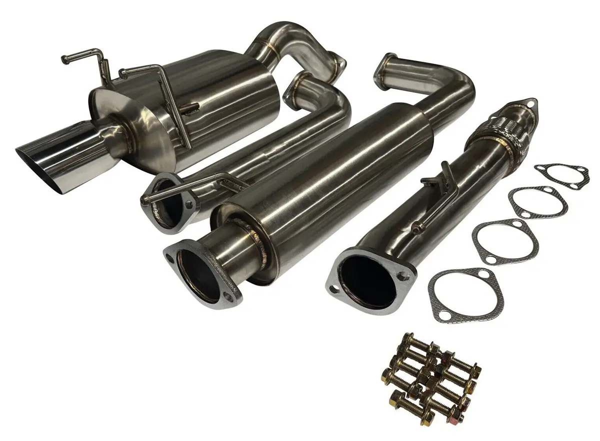 3” Stainless Steel Catback Exhaust Muffler For Honda Civic Ek Ek9 Hatch 76Mm 1