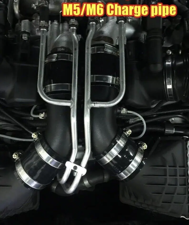 High Flow Turbo Charge Pipe Upgrade Kit For Bmw F10 F12 F13 S63 M5 M6 2012-2016 1