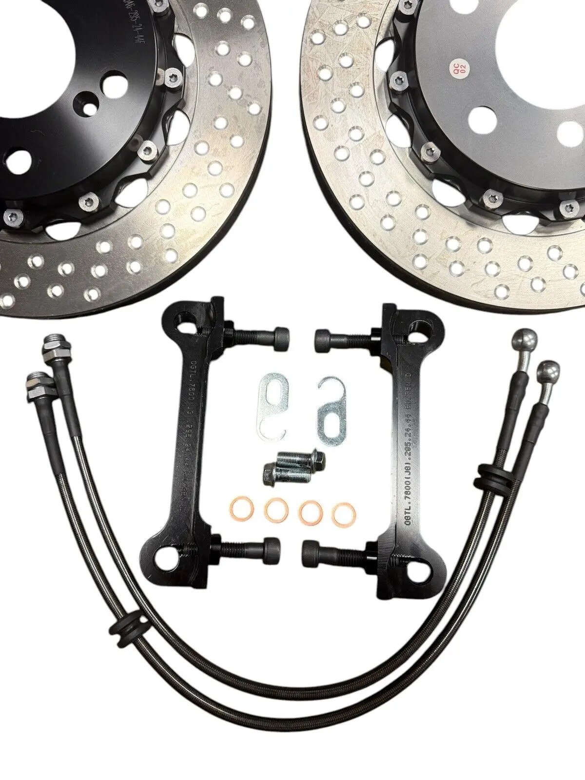 Jsr Brake Kit Front 2 Piece Drilled Rotor Caliper For Acura Tl Type S Type-S 1
