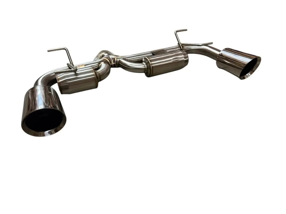 2.5" Helmholtz Axle Back Exhaust Dual Wall Tips For Subaru Toyota 2022+ Brz Gr86 1