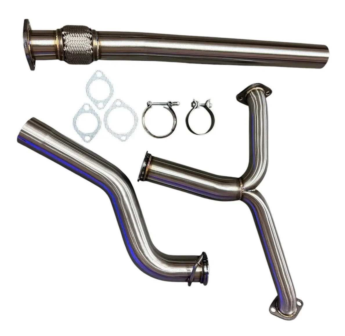 3" Non-Resonated High Flow Exhaust Mid Pipe For Subaru Wrx Sti 2015-2025+ 1