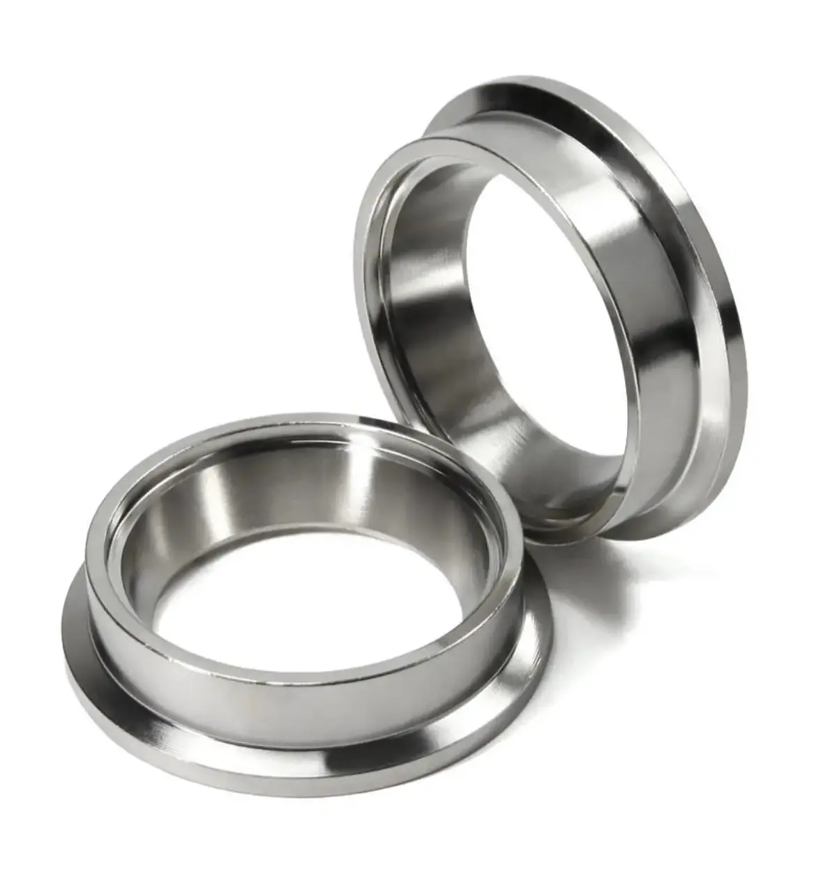 38Mm Wastegate Flange Set For Tial Mv-S Mvs Inlet And Outlet V-Band, 304 Stainless Steel 1