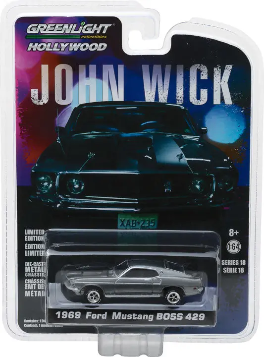 Greenlight 1:64 Hollywood - John Wick - 1969 Ford Mustang Boss 429 1