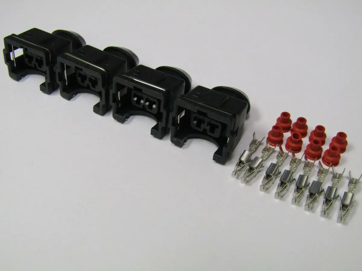 4X New Fuel Injector Connector Plug Pigtail For Obd1 1992-1995 Honda / Acura Ev1 1