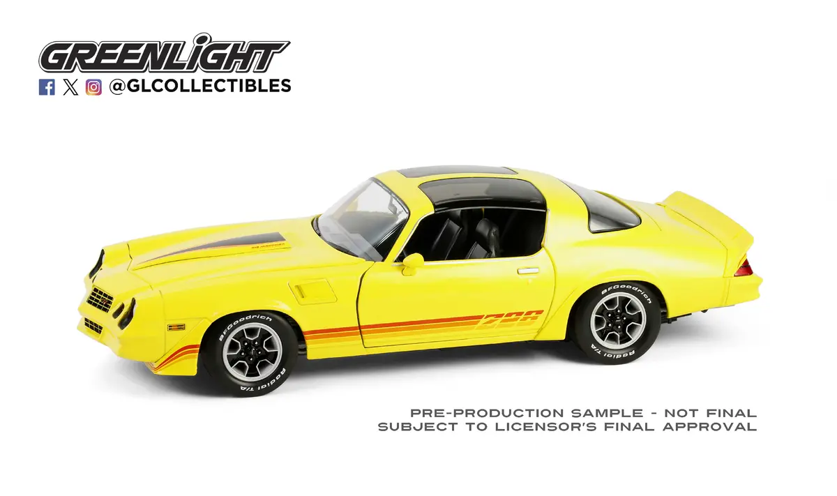 Greenlight 13690 1:18 1980 Chevrolet Camaro Z/28 (Bright Yellow) T-Tops 1