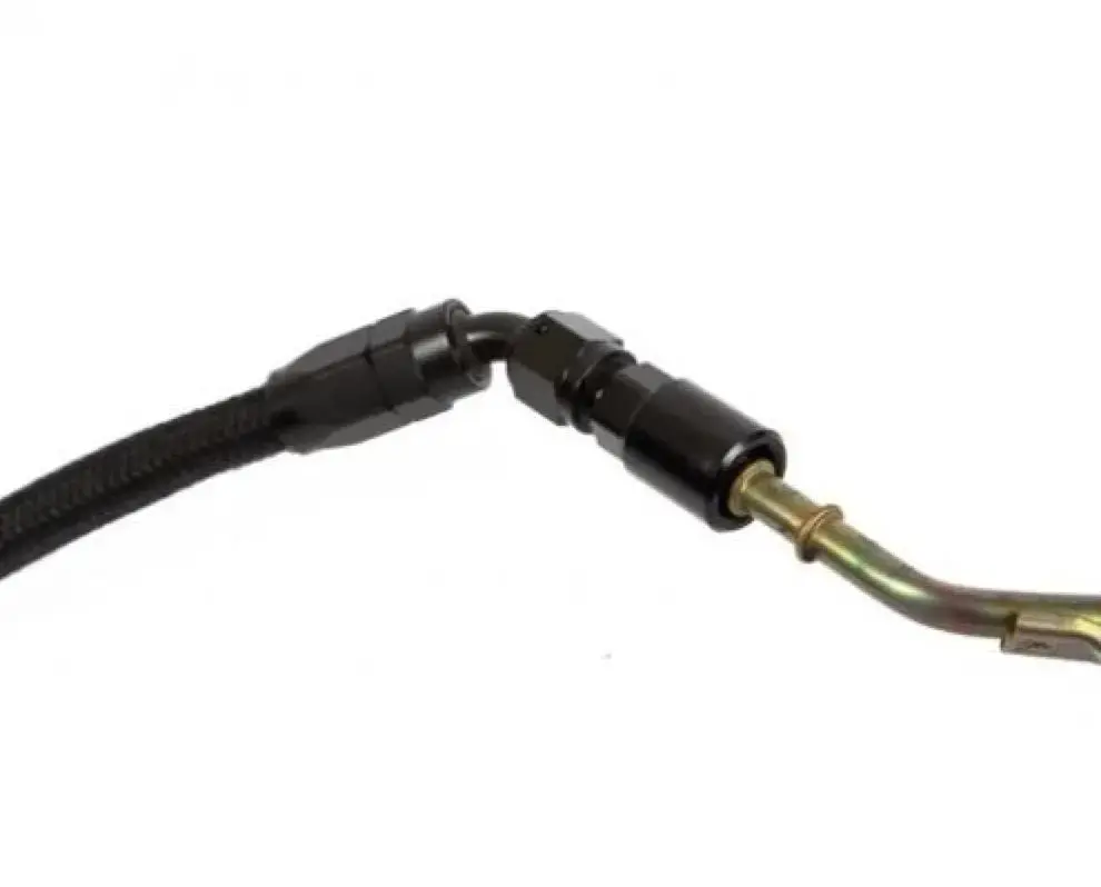 Fuel Line Efi Adapter Fitting -6 An Male To 3/8" Quick Disconnect Push Hardline 1