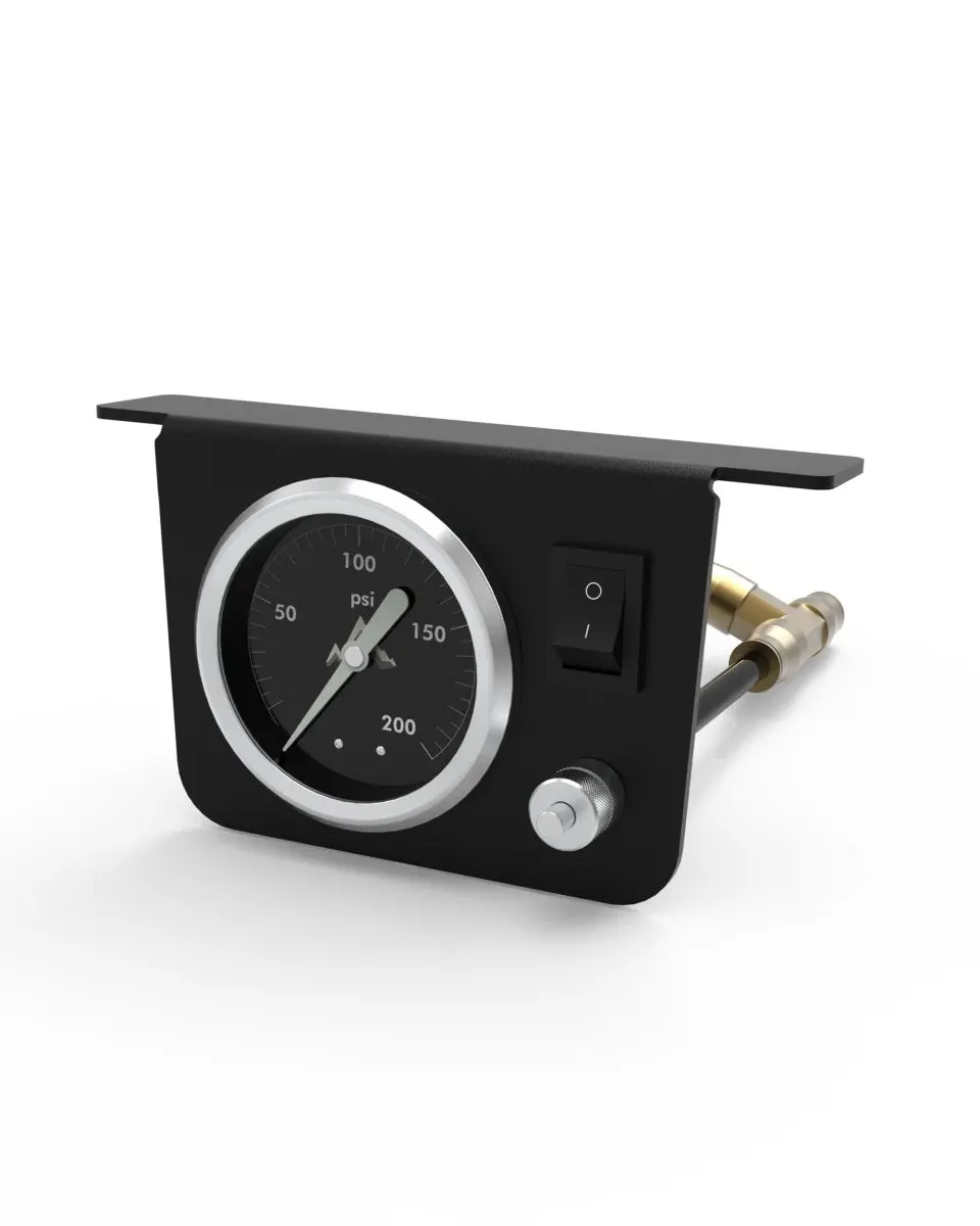 Retrue In-Cab Air Suspension Control Kit – Paddle Valve System with Pressure Gauge, Inflate/Deflate Controls for Truck Air Bags