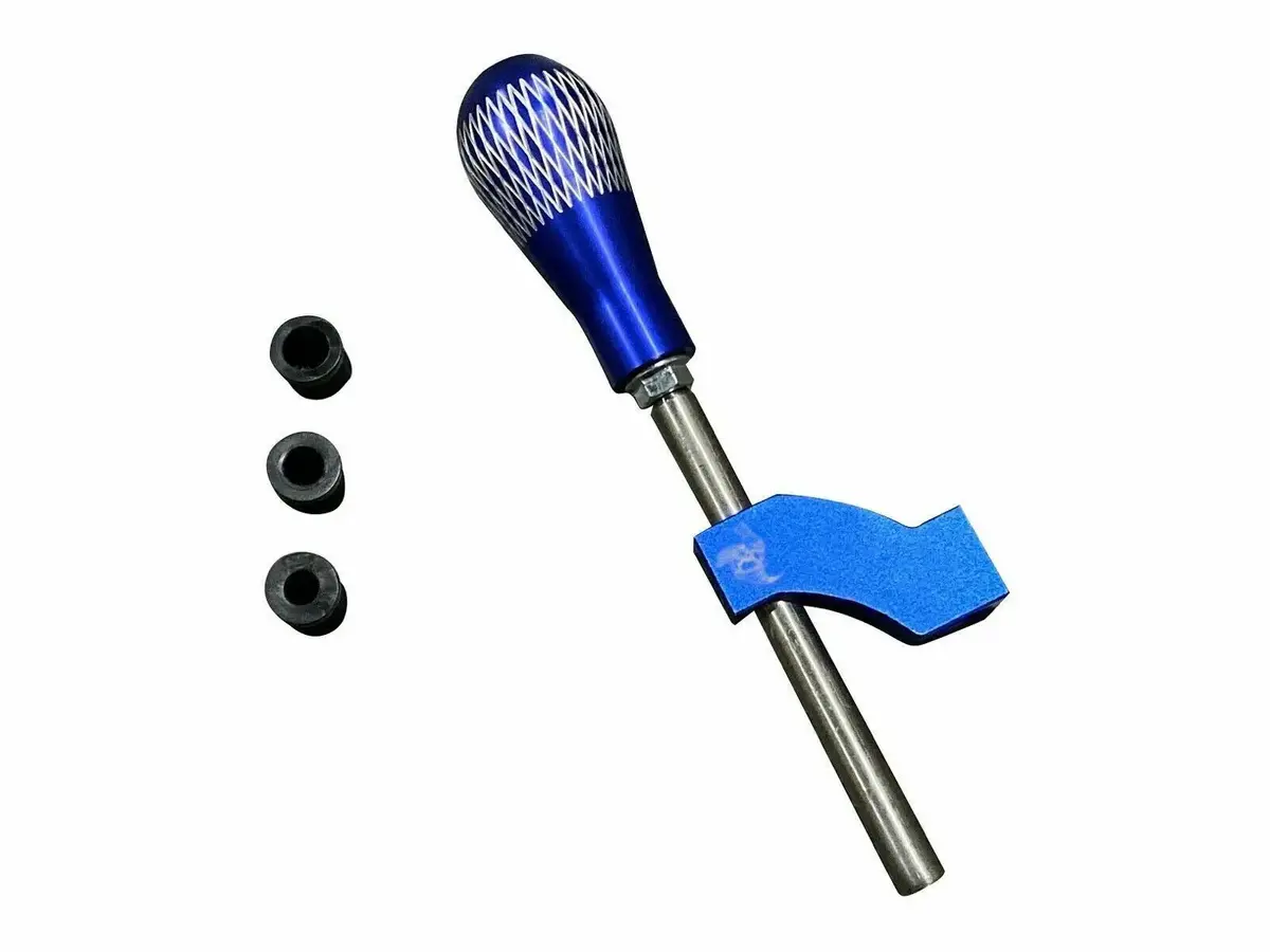 Adjustable M10 X 1.5 Shifter Extender Extension - Blue 1
