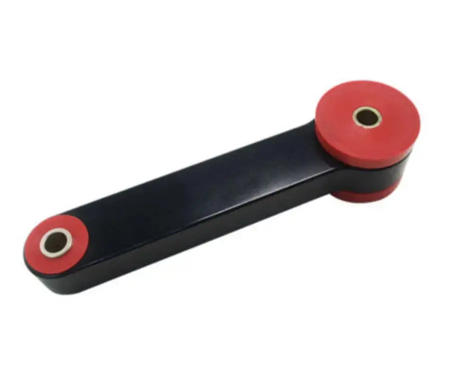 Aluminum Pitch Stop Mount Black 6061 Billet With Polyurethane Bushings 1