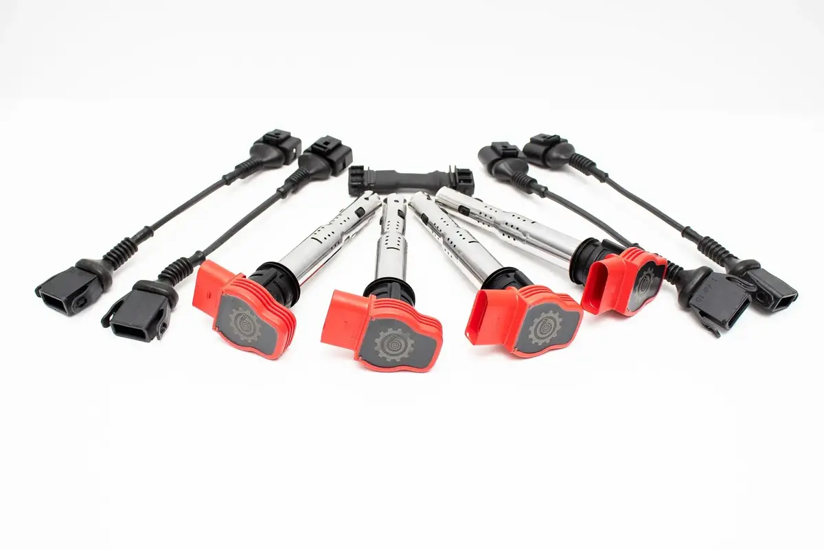 Audi B5 A4 Vw Passat 1.8T 20V Ignition Coils + Icm Upgrade + Coil Conversion Harnesses Kit 1