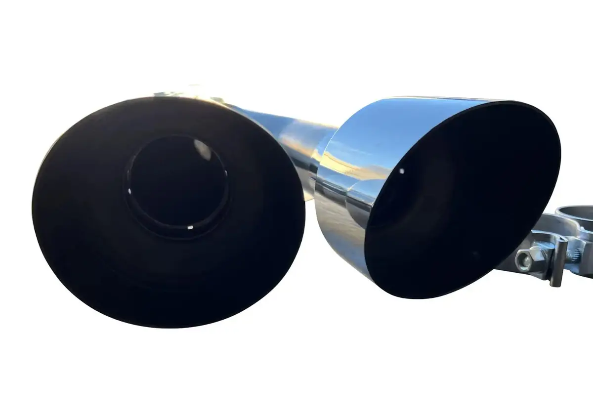 Axle Back Exhaust Muffler With Polished Tips For Hyundai Veloster N 2019-2023 1