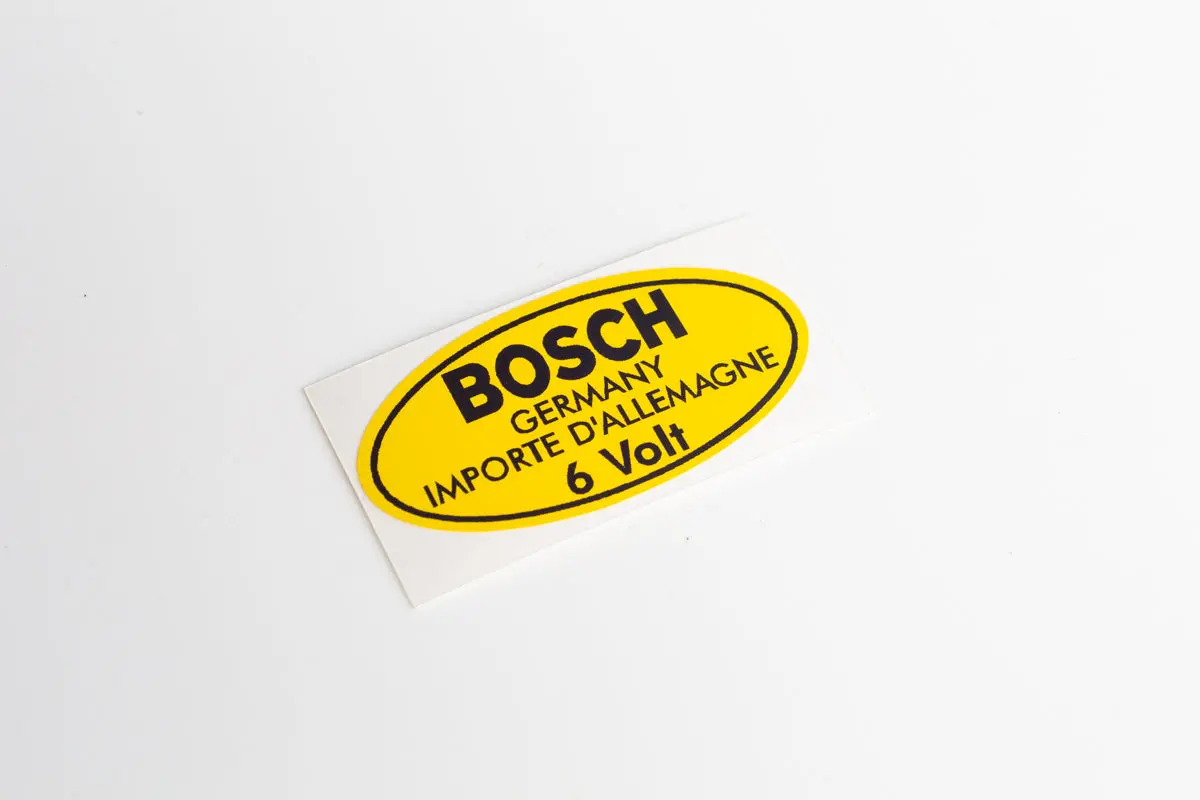 Bosch イグニッションコイル用デカール (6V アーリータイプ) 1
