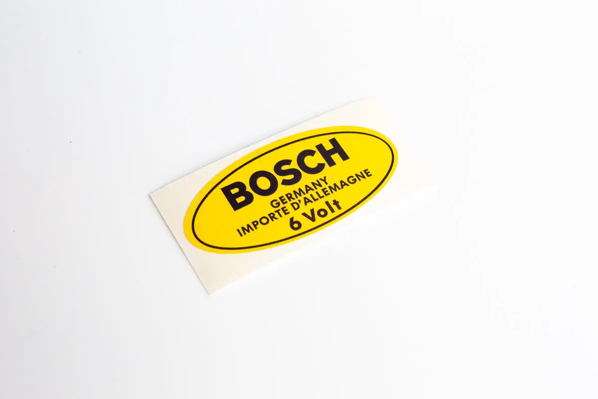 Bosch イグニッションコイル用デカール (6V レイトタイプ) 1