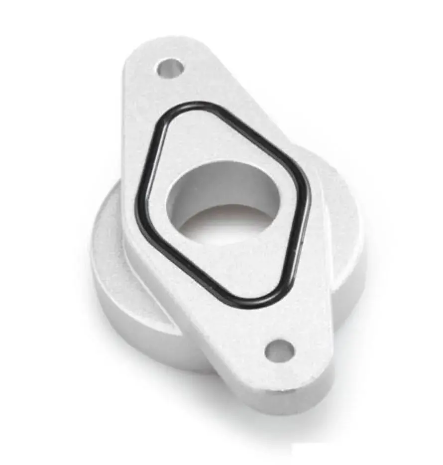 Billet Aluminum Flange Adapter For Hks Ssqv Blow Off Valve - Silver 1