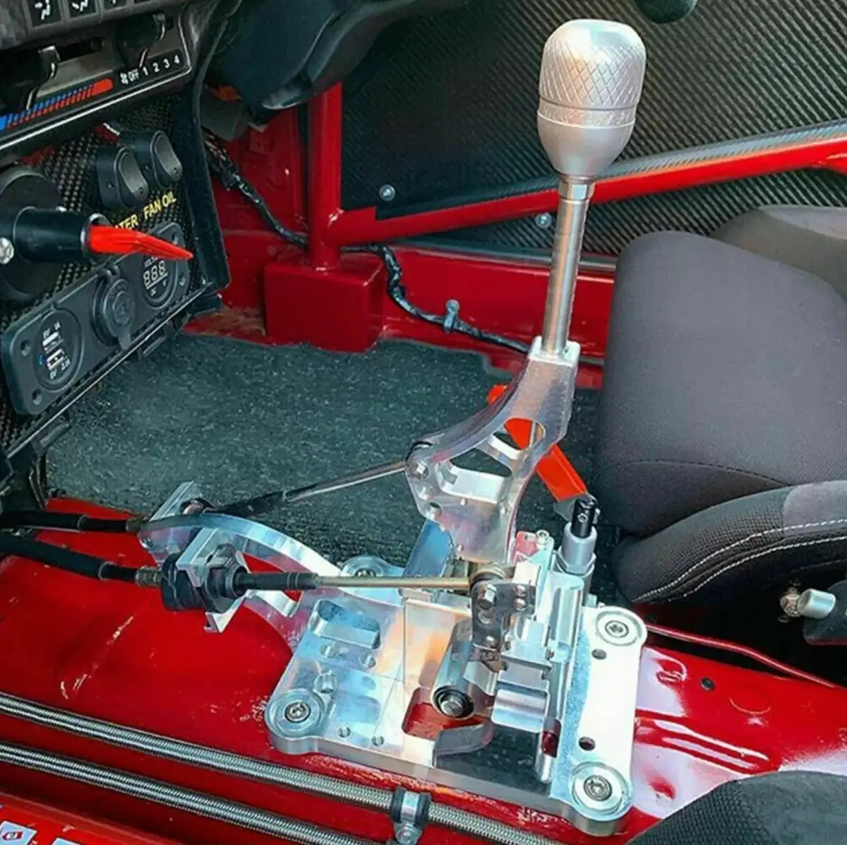 Billet Race-Spec Shift Box With Shift Knob For H-Series H Swap 1