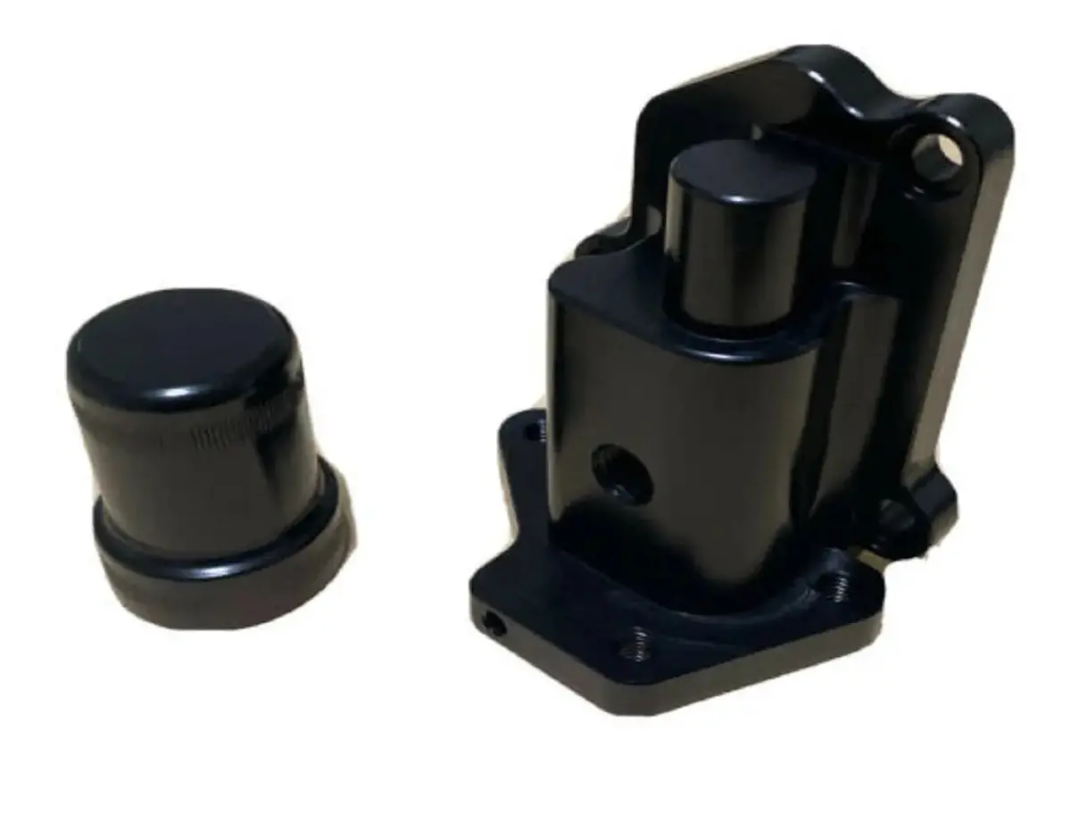 Black Anodized Billet Vtec Solenoid Housing Cap Cover For B Series 1